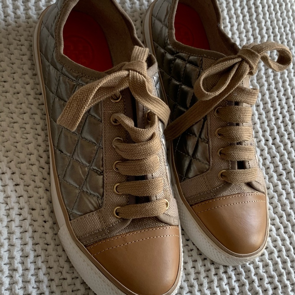 Tory Burch Metallic Sneakers “Brand New”